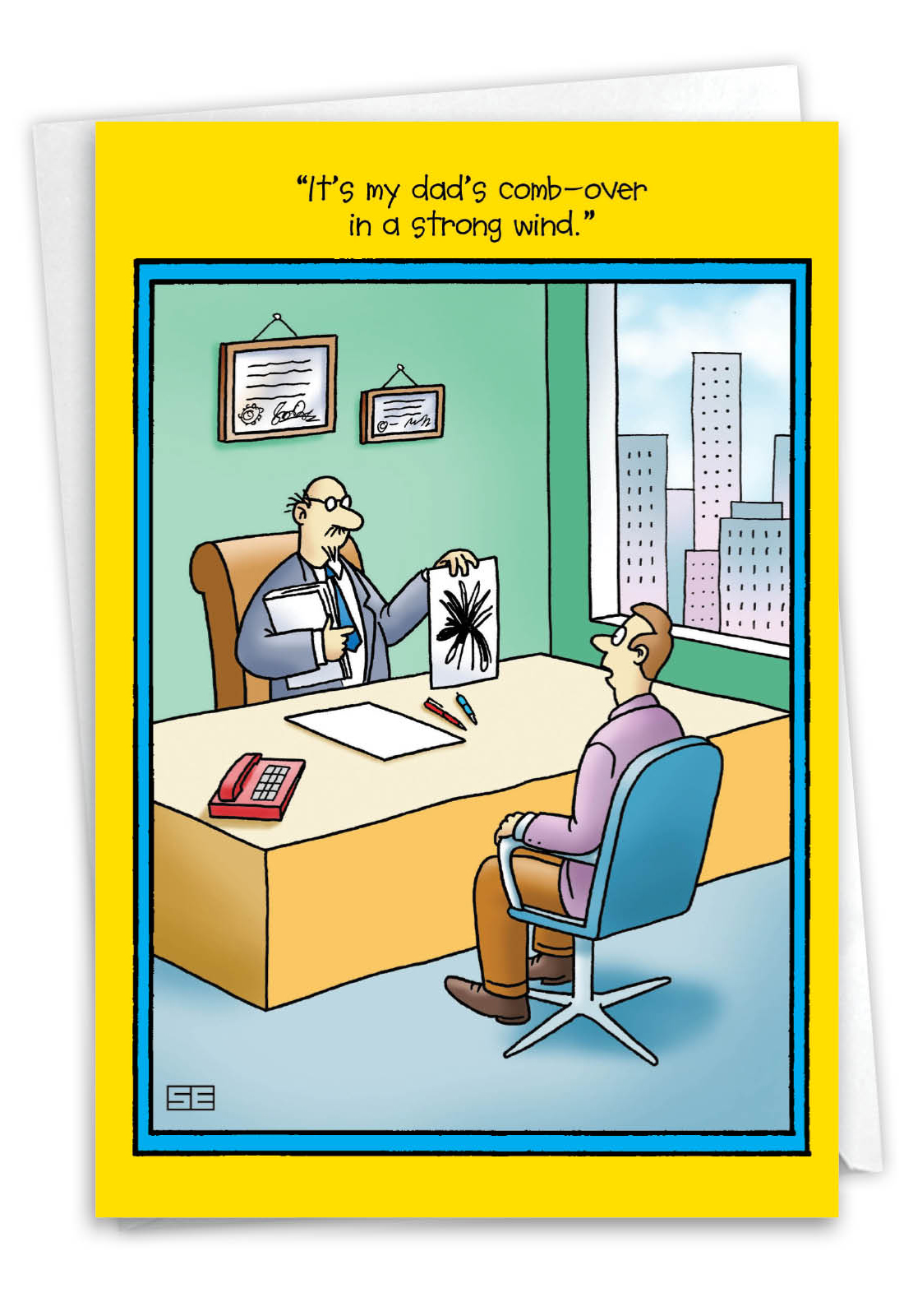 Comb–Over Father's Day Funny Greeting Card|Nobleworks
