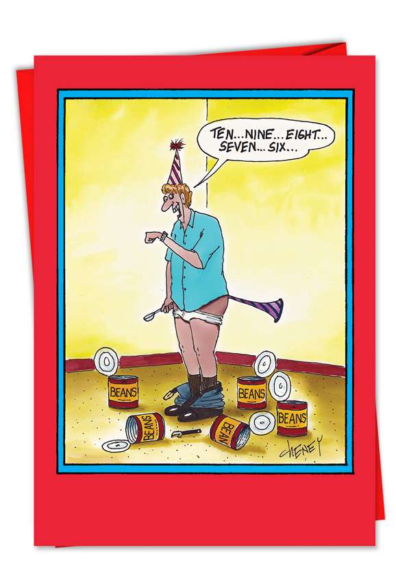 Hilarious New Years Fart New Year Card Cheney