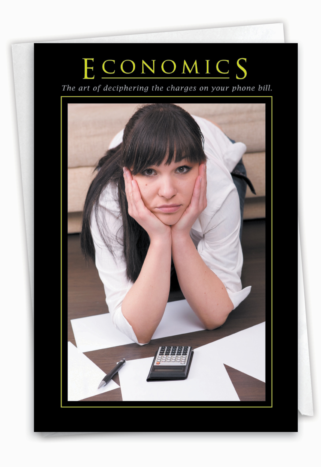 Economics Life Like Box Diapers Kanfi Funny Birthday Card