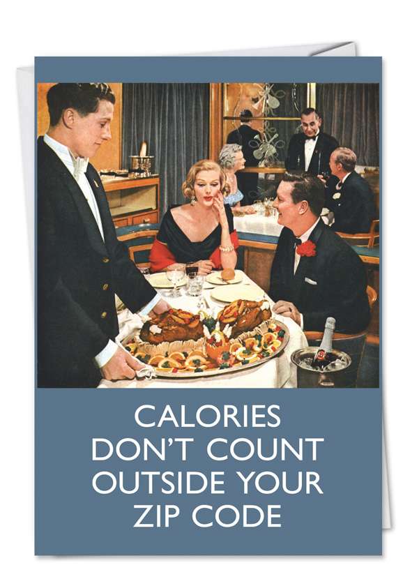 Calories Don T Count Funny Birthday Paper Card