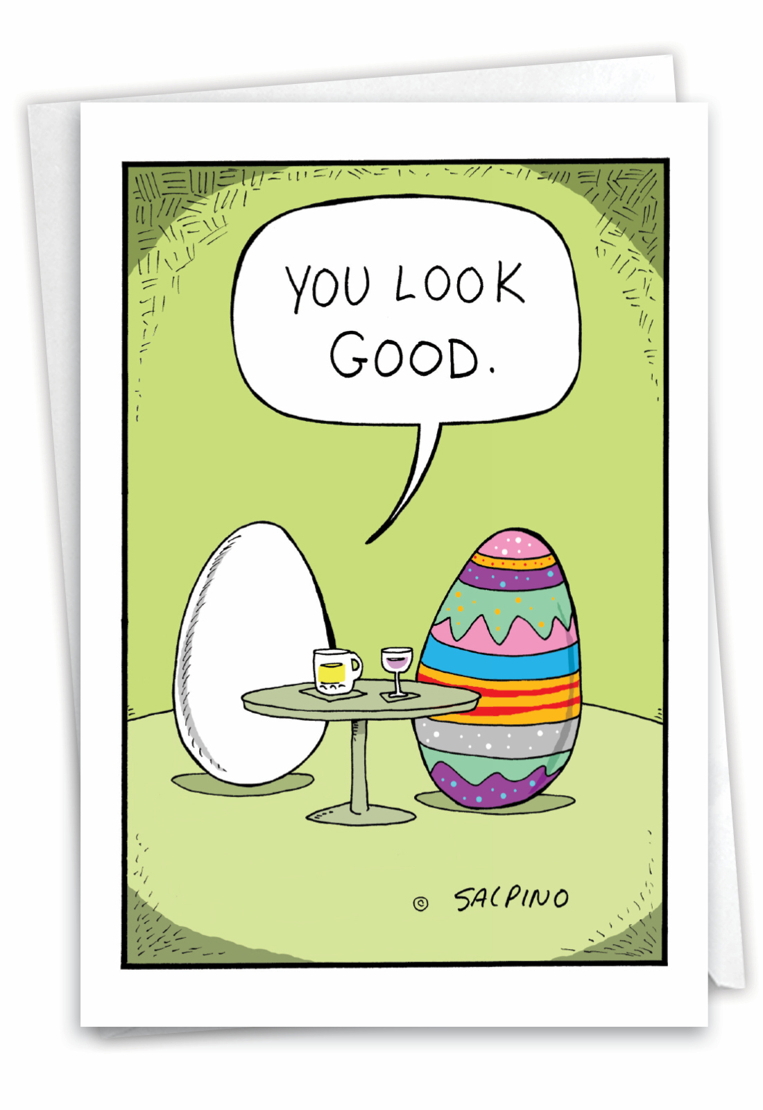 DressedUp Egg Easter Humor Card Nobleworks Cards