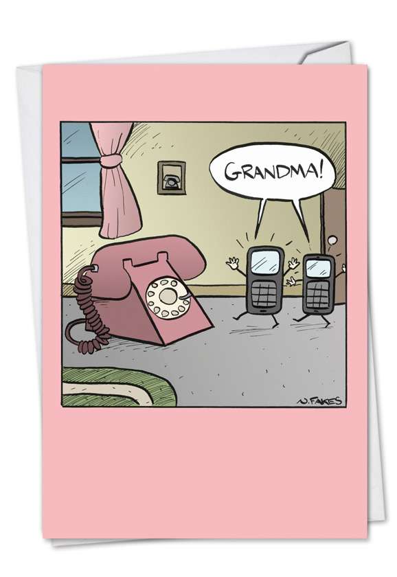 Grandma Phone Funny Mothers Day Card Nobleworks