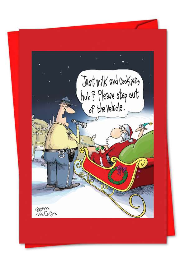 Santa DUI Funny Christmas Cards – NobleWorks Cards