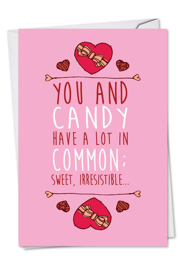 You And Candy Red Rocket Valentine's Day Greeting Card Treva Cole