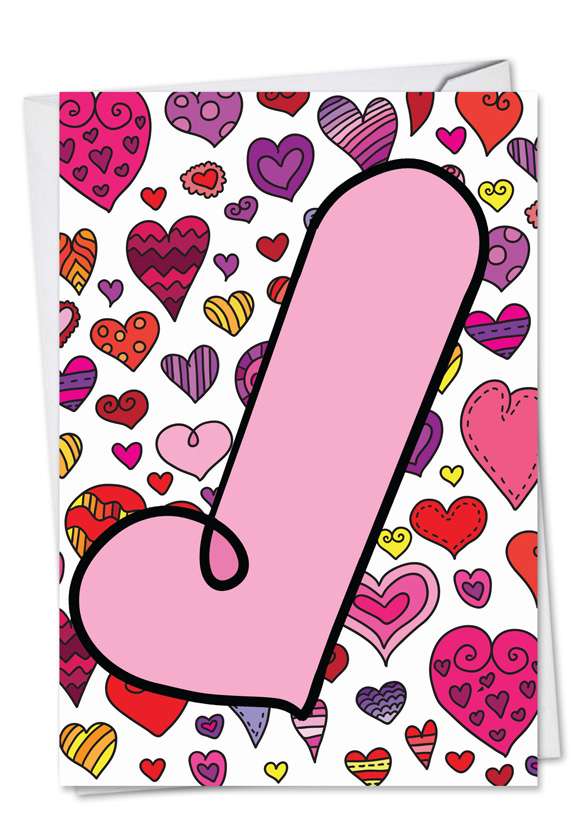 Penis Heart Red Rocket Valentines Day Card Nobleworks