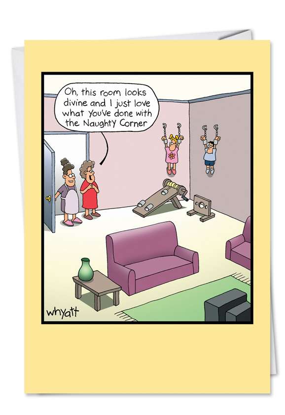 Funny Mother's Day Printed Card by Tim Whyatt from NobleWorksCards.com - Room Looks Divine