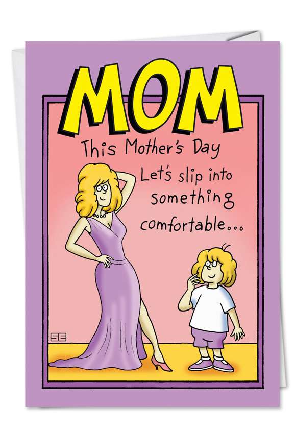 Hilarious Mother's Day Paper Card by Stan Eales from NobleWorksCards.com - Dad's Wallet