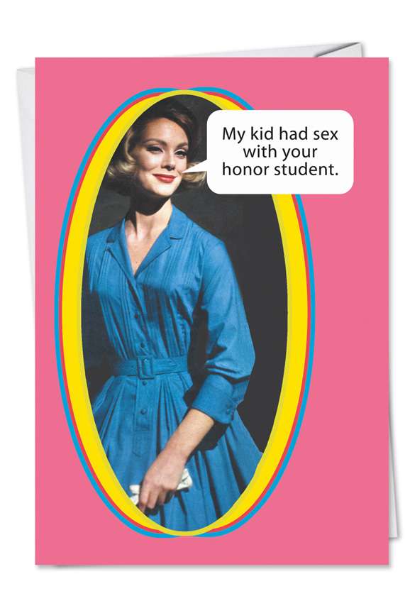 Humorous Birthday Greeting Card from NobleWorksCards.com - Sex With Honor