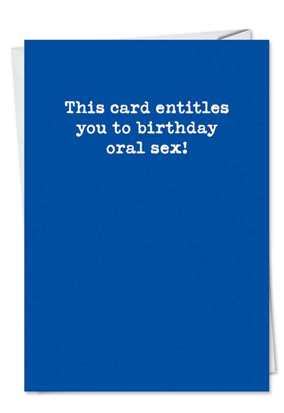Oral Sex Unique Nasty Greeting Card-8469