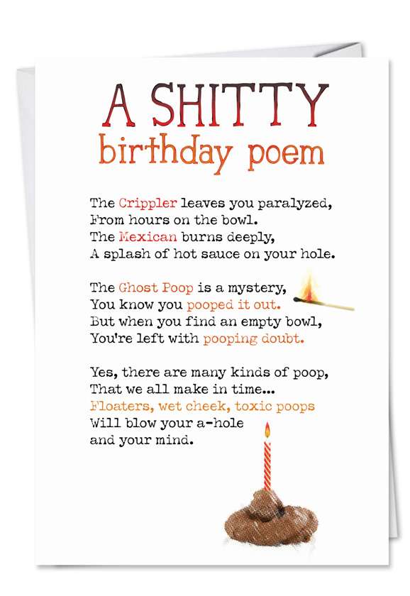 Funny Birthday Poem Birthday Print Birthday Poem Birthday Etsy | My XXX ...