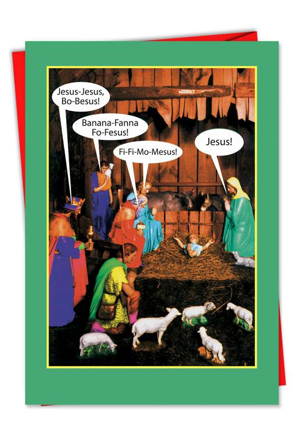 JesusBoBesus Funny Christmas Greeting Cards