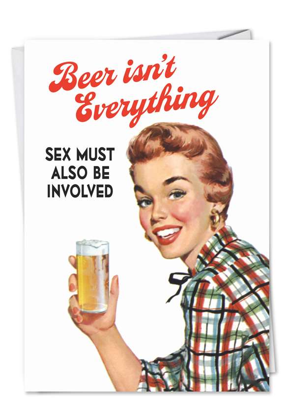 Beer Isn't Everything Valentine's Day Greeting Card