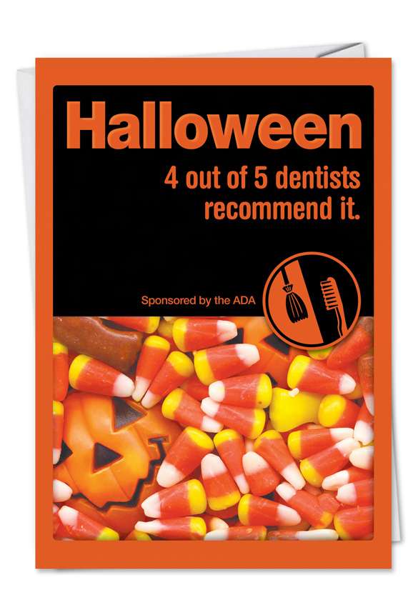 Hilarious Halloween Printed Greeting Card from NobleWorksCards.com - Halloween Recommended