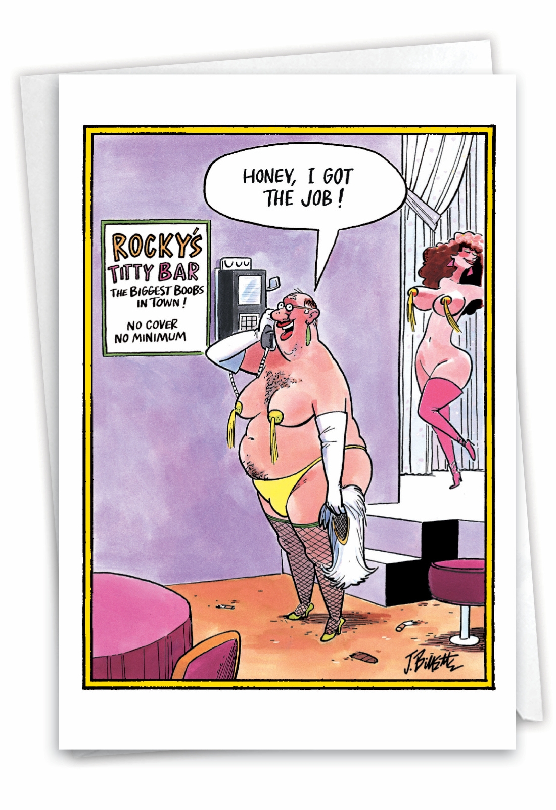 Got The Job Funny Congratulations Greeting Card