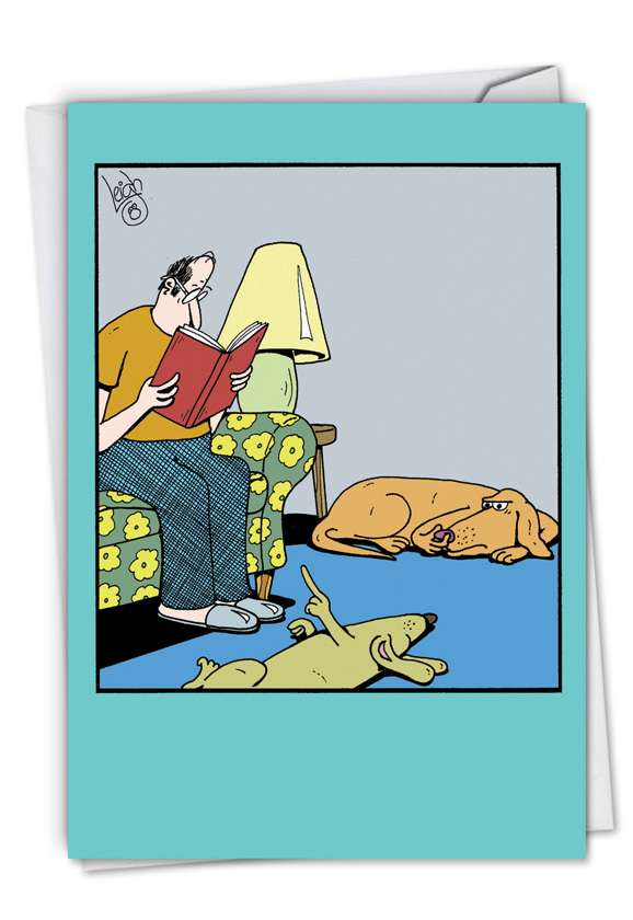Hysterical Birthday Paper Card by Leigh Rubin from NobleWorksCards.com - Dog Fart