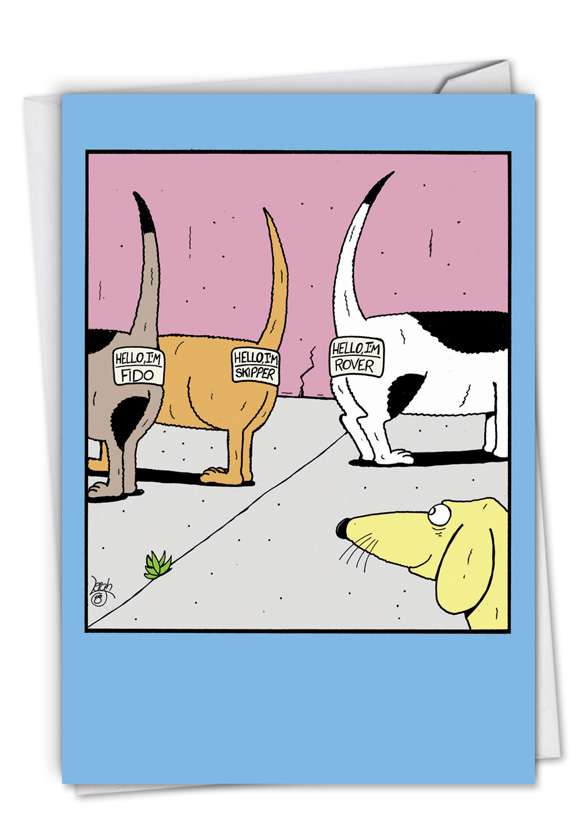 Funny Birthday Greeting Card by Leigh Rubin from NobleWorksCards.com - Canine Mixers