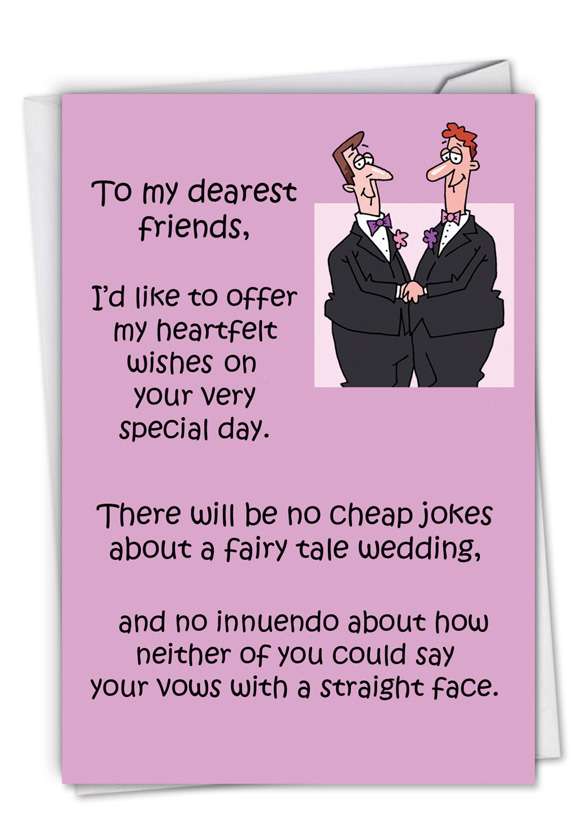 Flaming Gay Wedding Cartoons Wedding Card D T Walsh