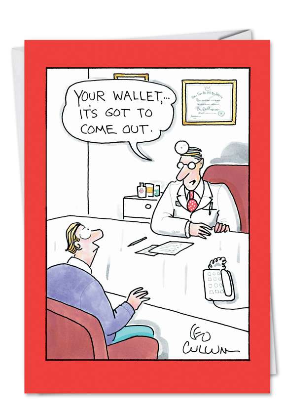 Your Wallet Funny Get Well Card