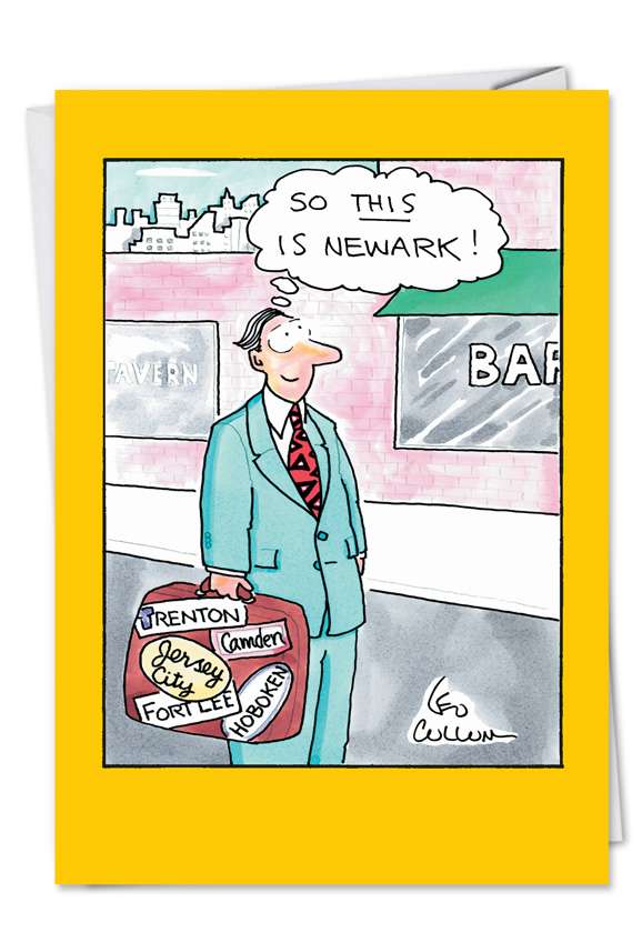 Newark Cartoon Congratulations Card Cullum