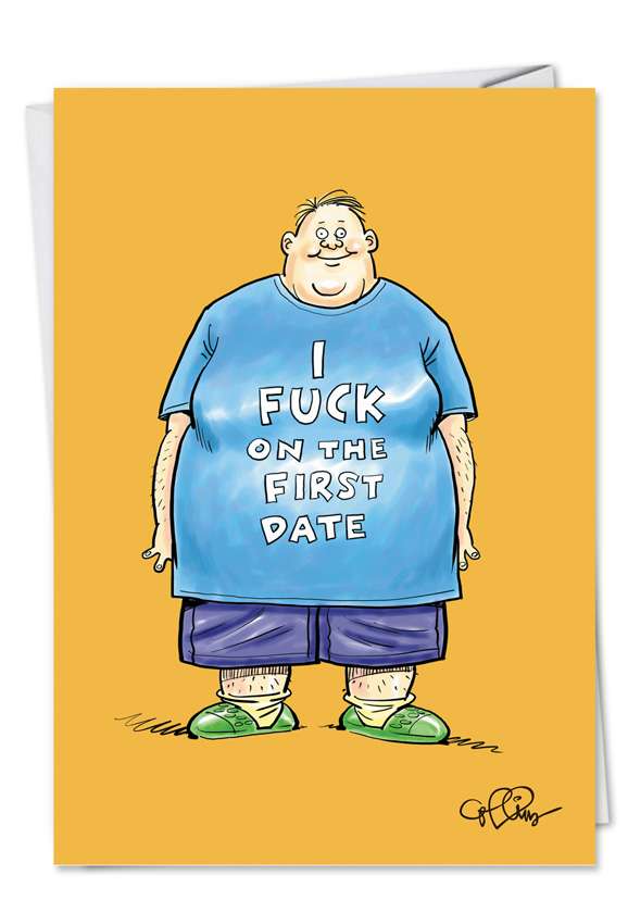 First Date Funny Birthday Card