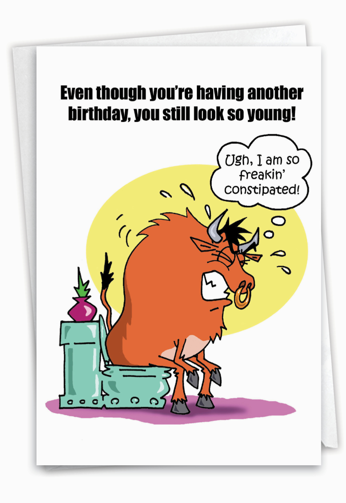 No Bullshit Birthday Funny Greeting Card
