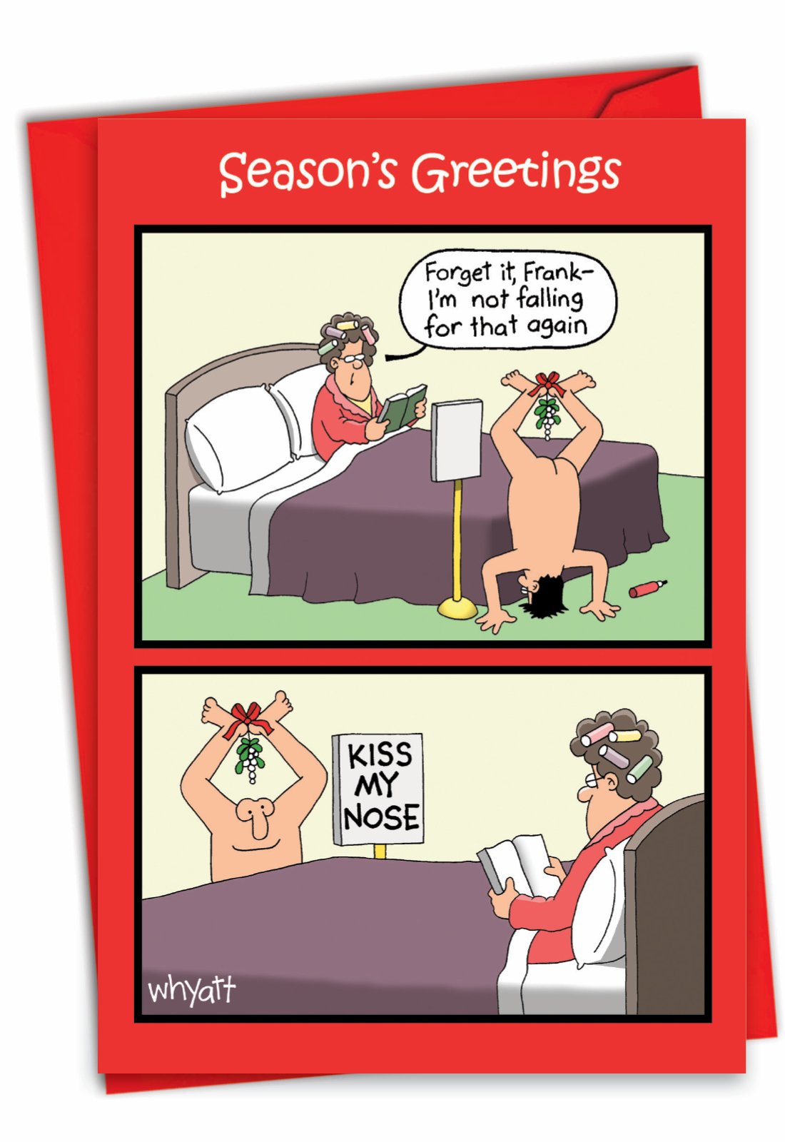 Penis & Mistletoe Funny & AdultThemed Christmas Card