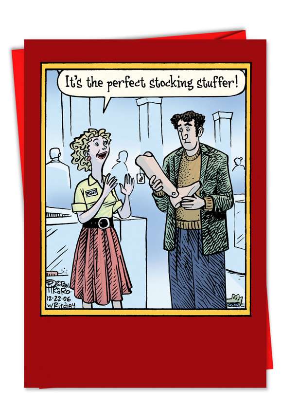 Humorous Christmas Greeting Card by Dan Piraro from NobleWorksCards.com - Perfect Stocking Stuffer