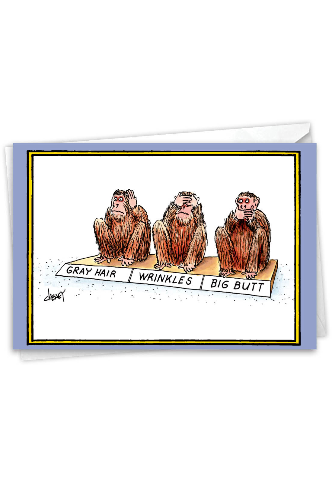 Big Butt Funny Birthday Greeting Card