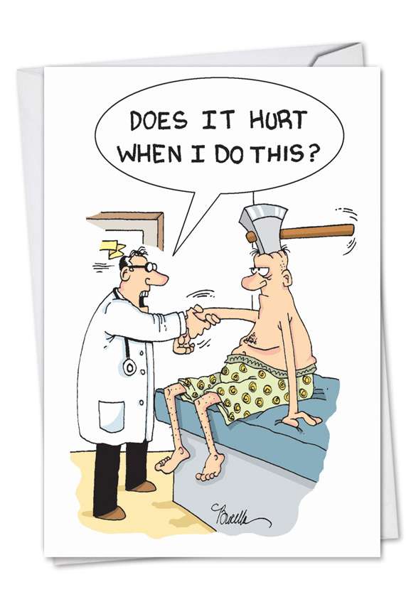 Ax Head Cartoons Get Well Greeting Card Martin Bucella 