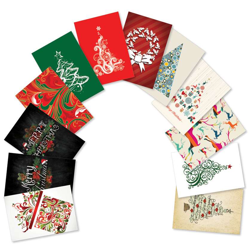 Creative Christmas Printed Greeting Card from NobleWorksCards.com - Crafty Christmas