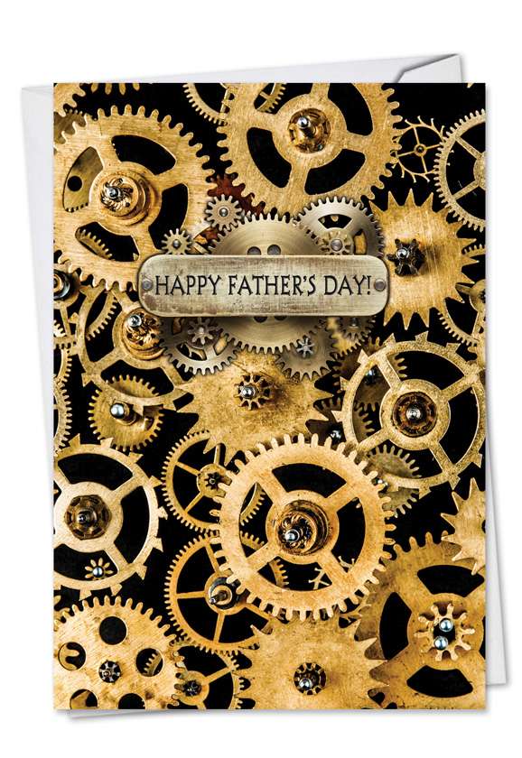 Stylish Father's Day Greeting Card from NobleWorksCards.com - Gearing Up