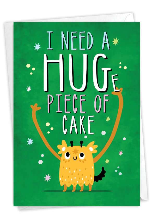 Hilarious Birthday Printed Greeting Card From NobleWorksCards.com - Need A Hug