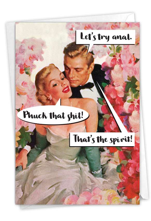 Humorous Birthday Card From NobleWorksCards.com - Try Anal