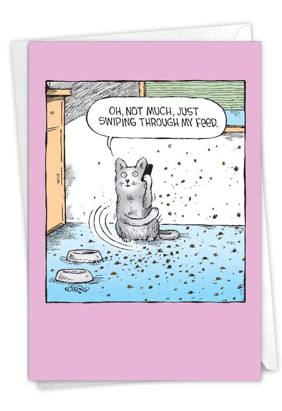 Hilarious Birthday Greeting Card By Dave Coverly From NobleWorksCards.com - Swiping Through Feed