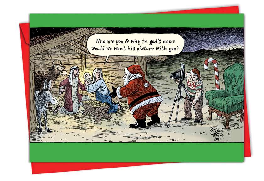 Nativity Photo Cartoons Christmas Greeting Card Bizarro