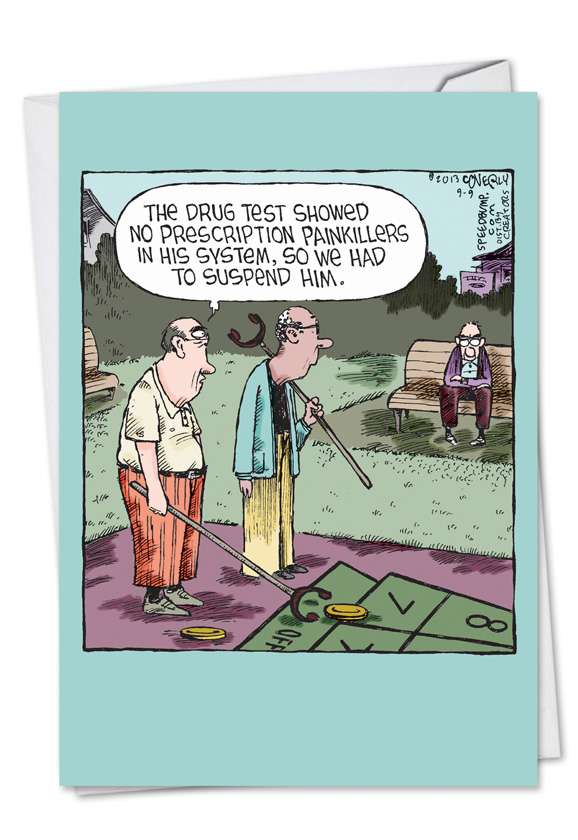 Prescription Drug Test Cartoons Birthday Card Dave Coverly