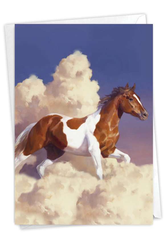 Stylish Birthday Printed Card By Julie Chapman From NobleWorksCards.com - Wild Horses