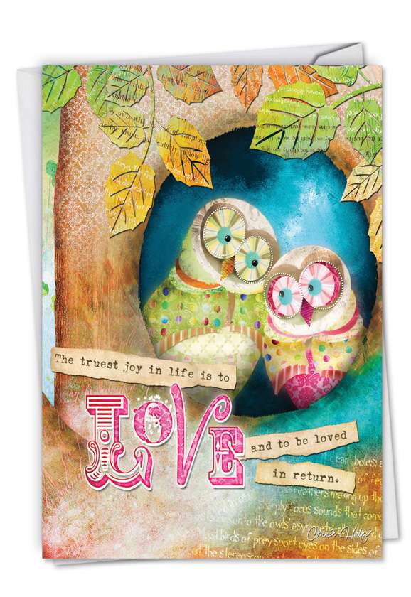 Stylish Wedding Paper Card by Haley Art & Design from NobleWorksCards.com - Forest Friends