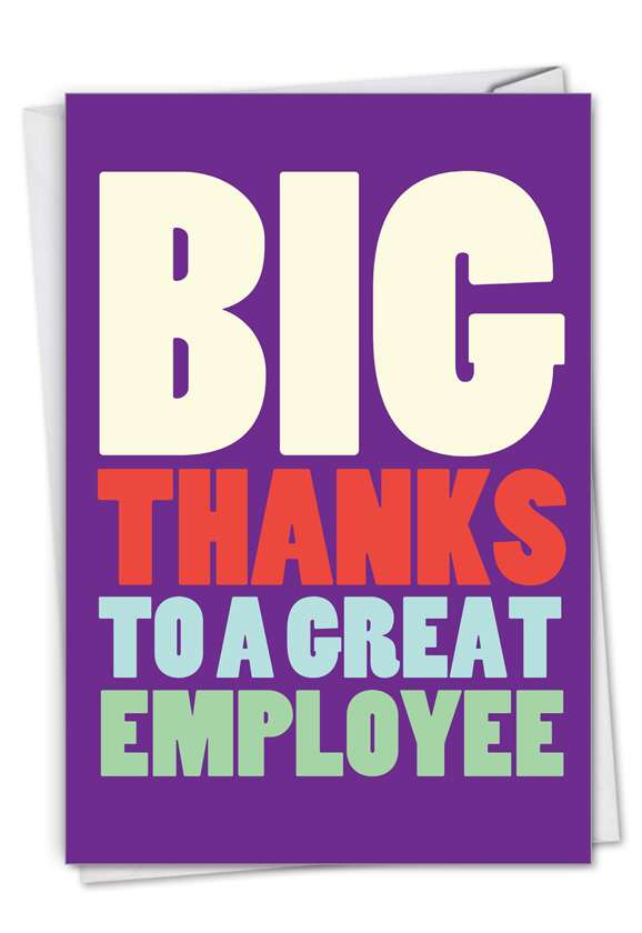 Big Employee Thanks: Appreciation Day Greeting Card