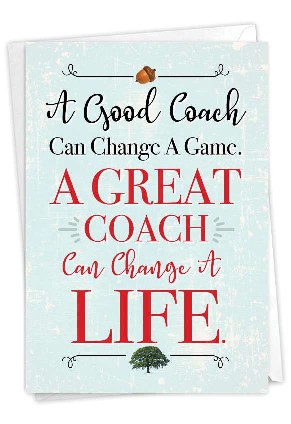 Funny Thank You Paper Card From NobleWorksCards.com - Life-Changing Coach