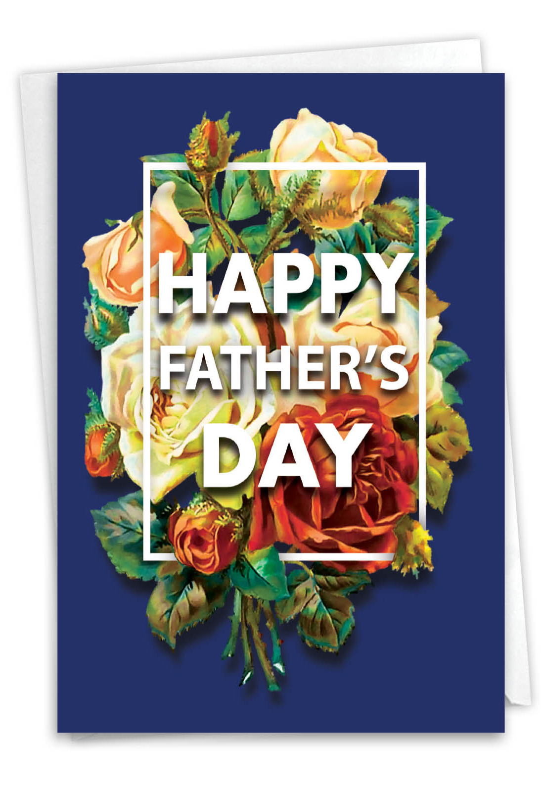 Flowers for Dad Stylish Father's Day Printed Card