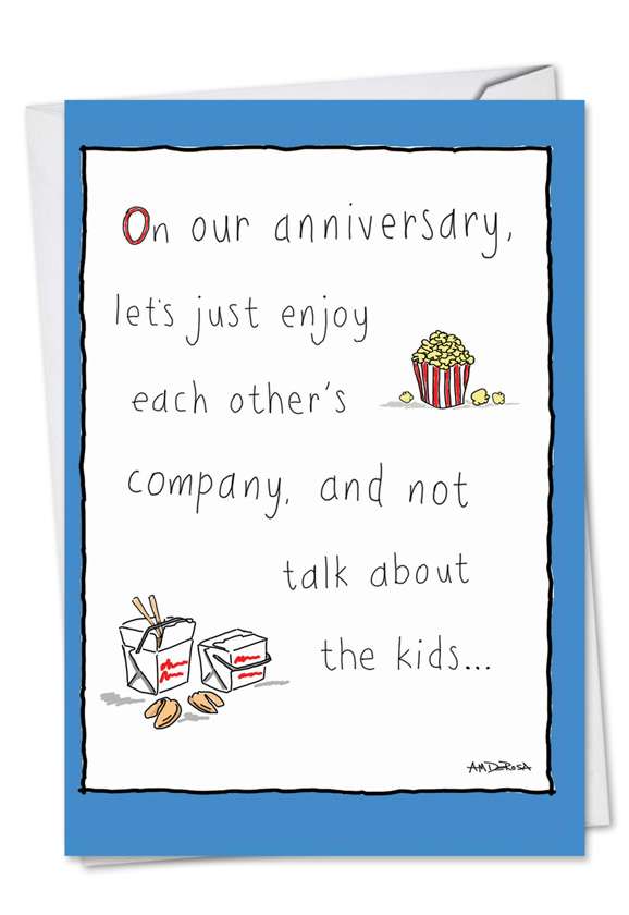 Worry-Free Anniversary Cartoons Anniversary Card Am DeRosa