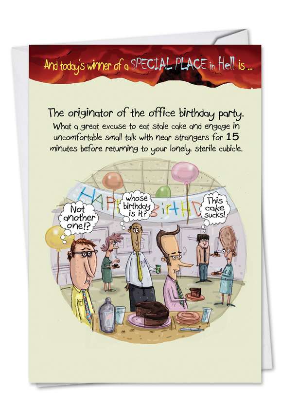 Office Birthday Party Cartoons Birthday Card Mike Shiell