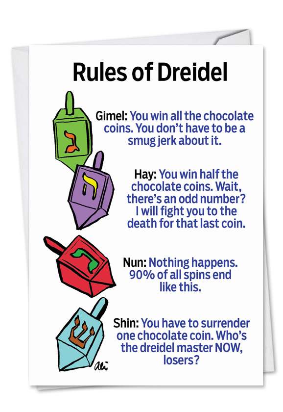 Rules For Dreidel Printables