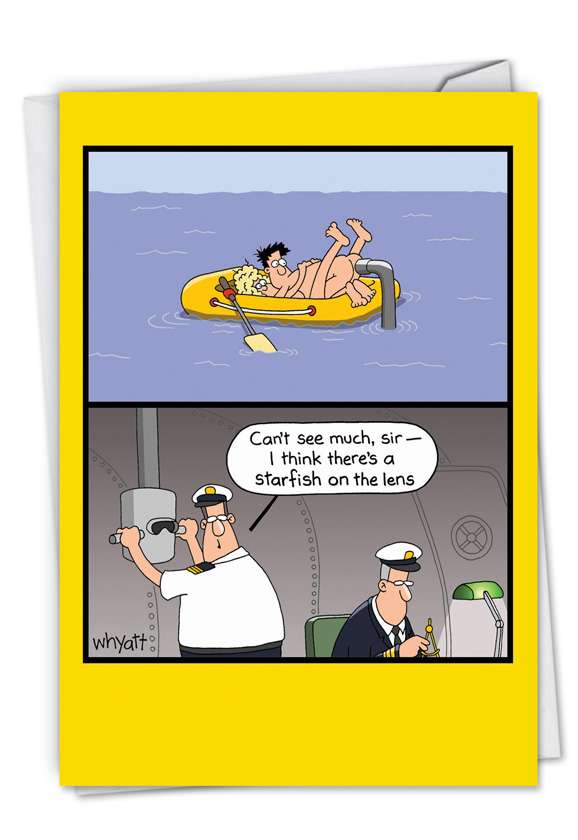 Submarine Sighting Birthday Cartoons Birthday Card 9343