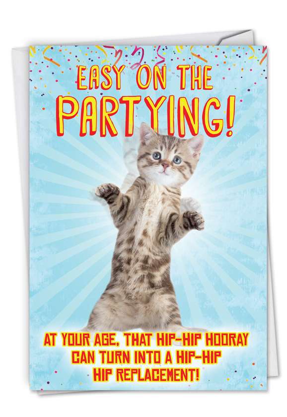 Hip-Hip Hooray Petigreet Birthday Card By