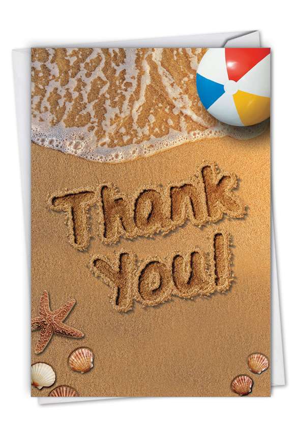 Beach Notes - Thank You: Stylish Thank You Card