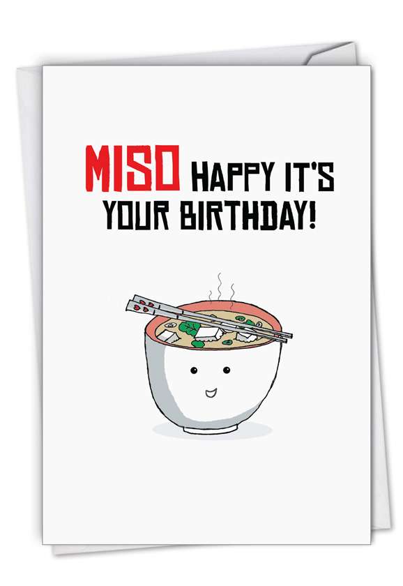 Creative Birthday Printed Card By NobleWorks Inc From NobleWorksCards.com - Birthday Puns-Miso