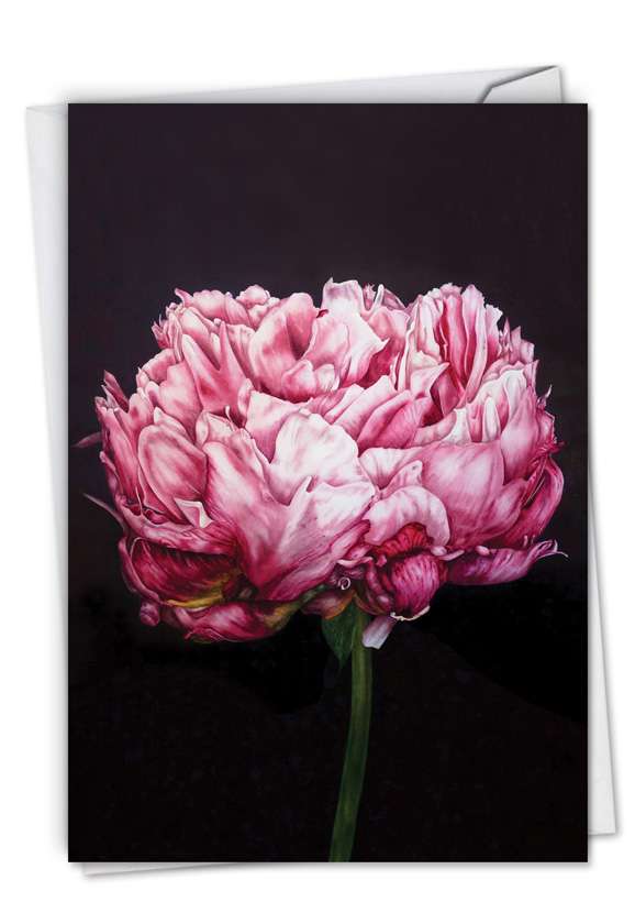 Creative Thank You Printed Card By Marie Burke From NobleWorksCards.com - Precious Peonies