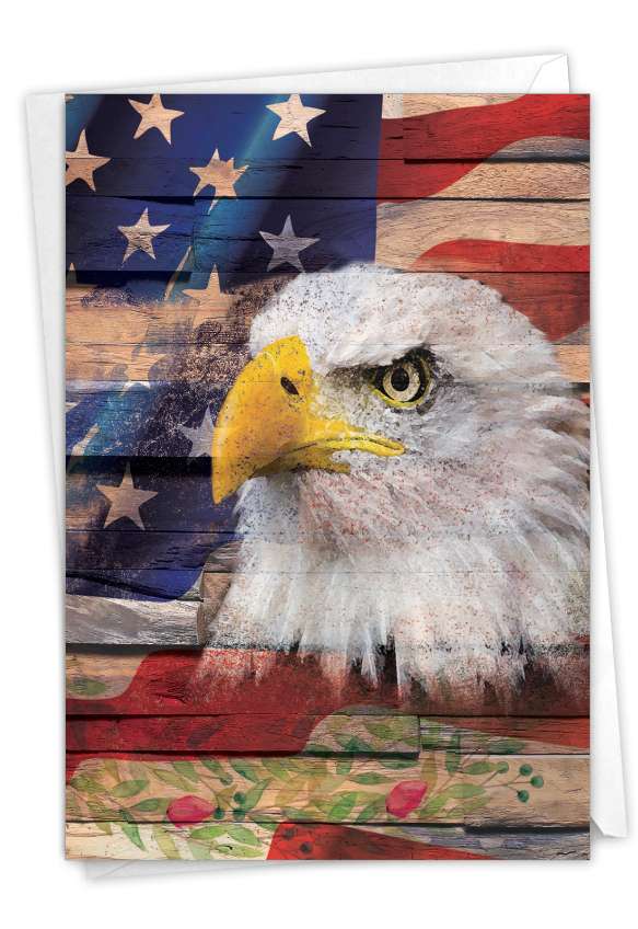Creative Independence Day Greeting Card From NobleWorksCards.com - Artful Flags